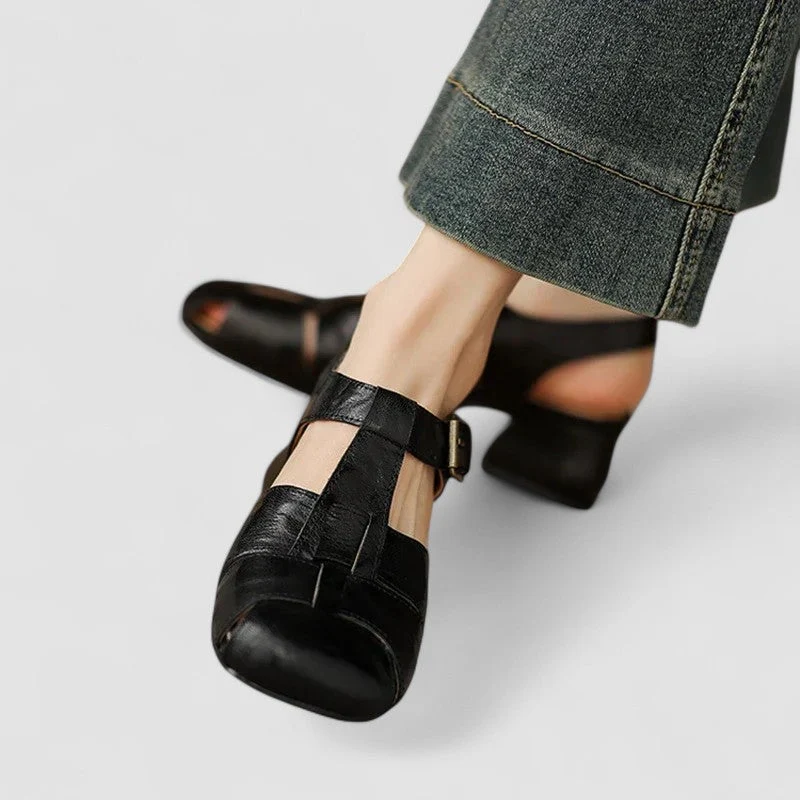 AMELIE |CHAUSSURES ORTHOPÉDIQUES MARY JANE EN VRAI CUIR