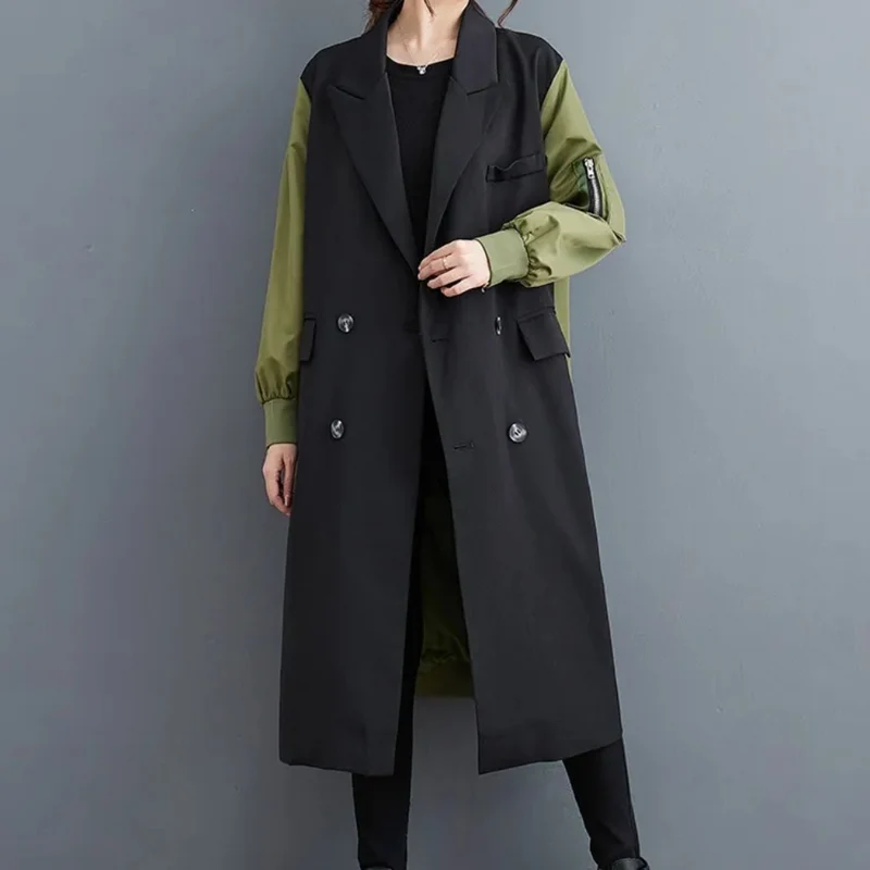 LINZEI - Manteau Long Élégant pour Femmes