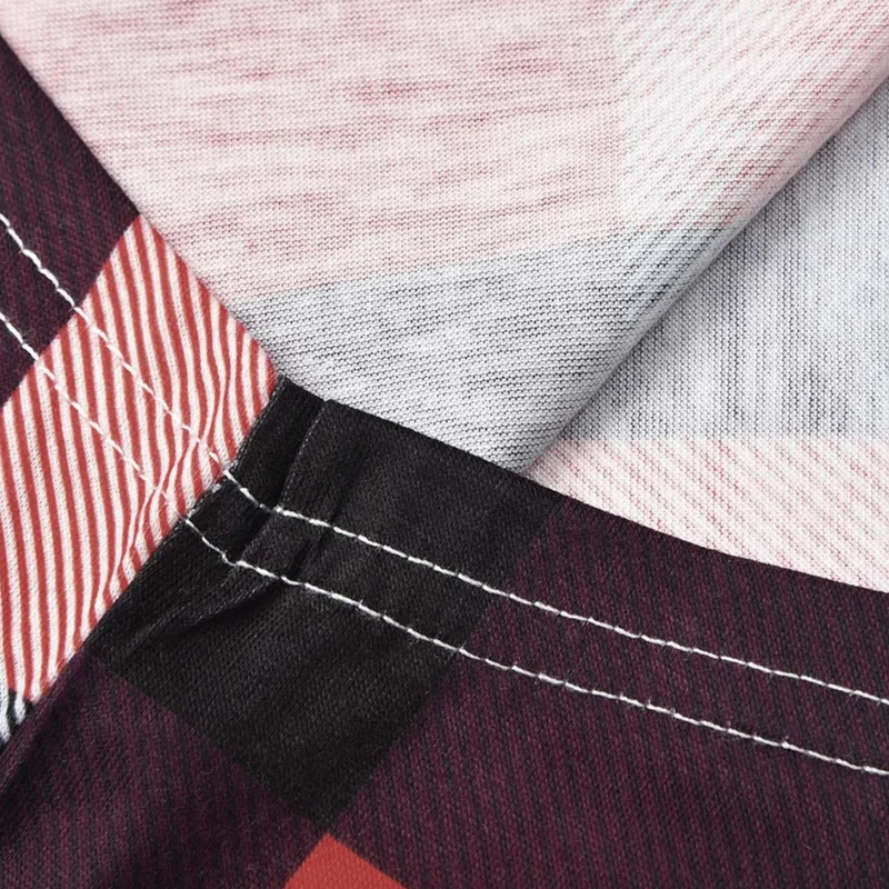 VANIA - Blouse à Manches Longues à Carreaux pour Femme