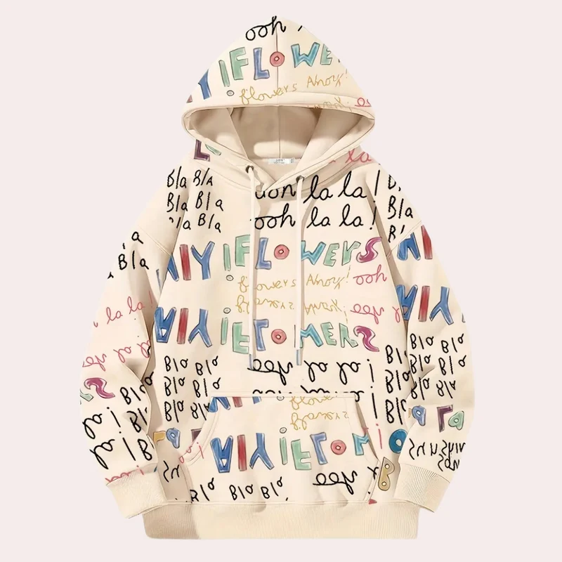 FABIOLA - Pull à Capuche Mi-Long pour Femme
