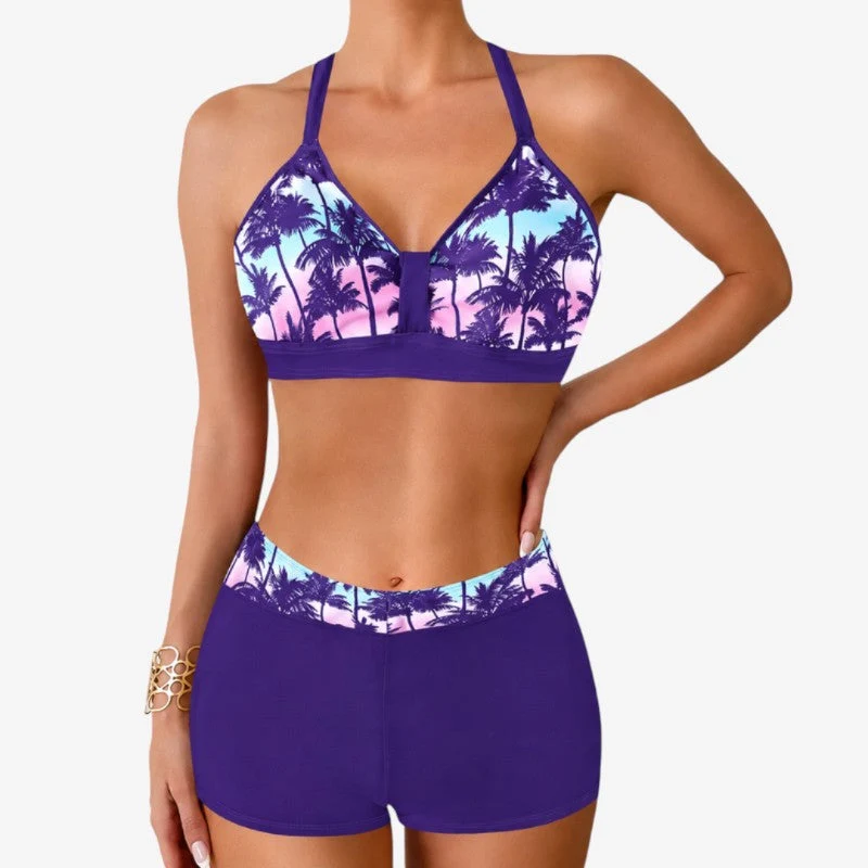 Maillot de Bain Femme Sportif à Motifs