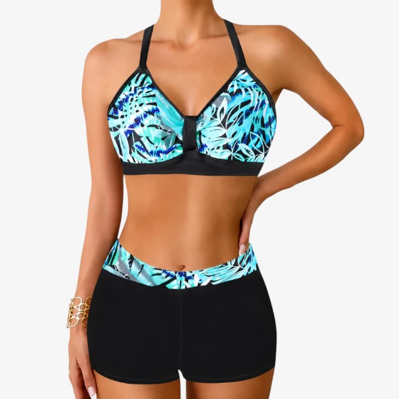 Maillot de Bain Femme Sportif à Motifs