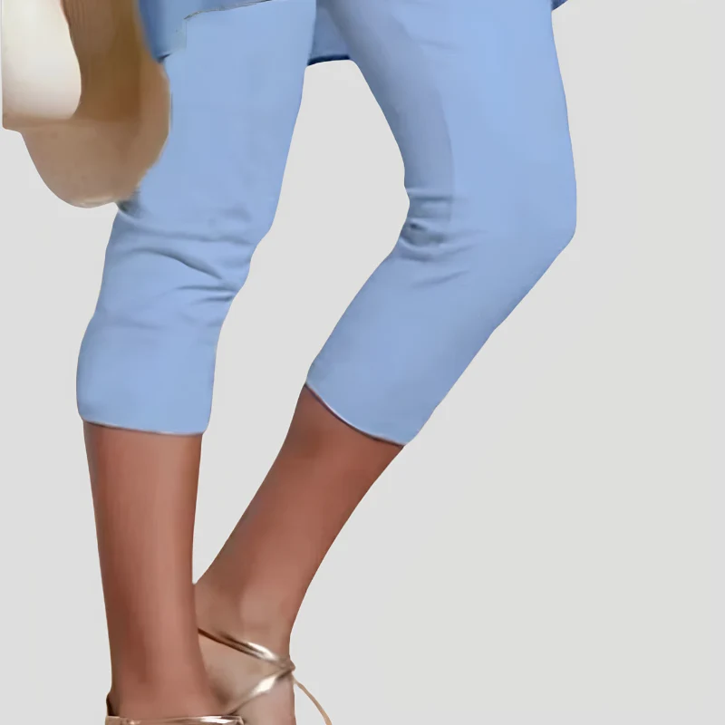 Legging capri femme taille haute