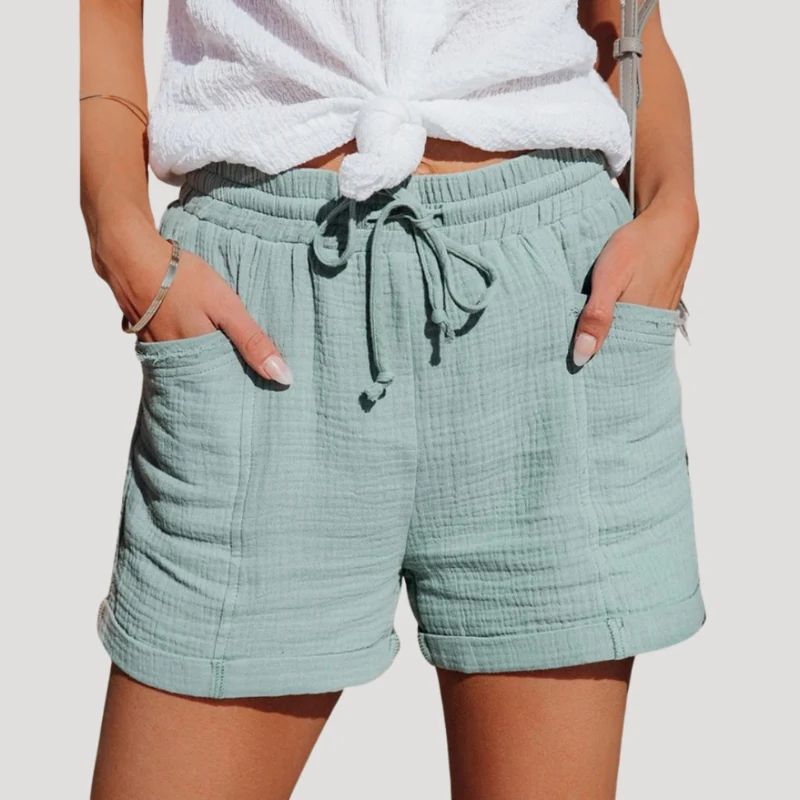 Short femme à jambes larges
