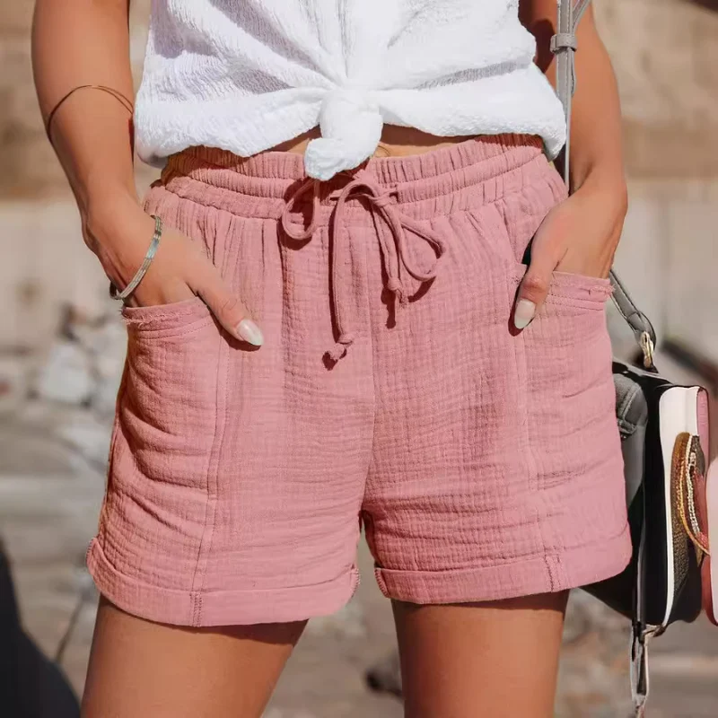 Short femme à jambes larges