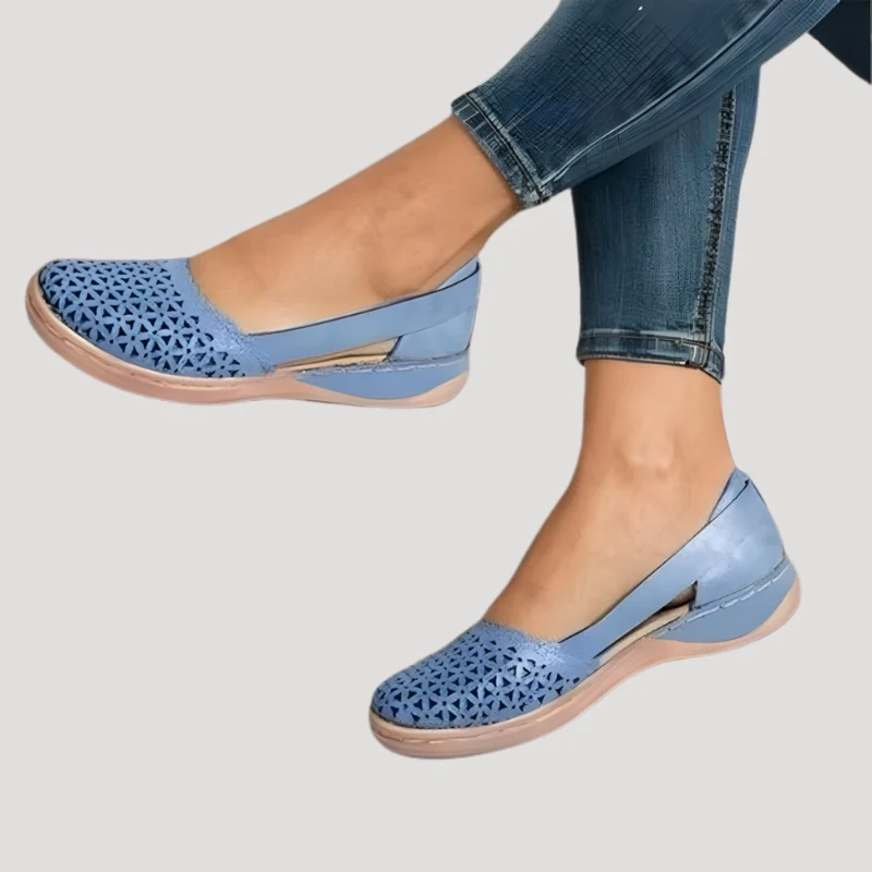 Sandales plates à enfiler pour femme