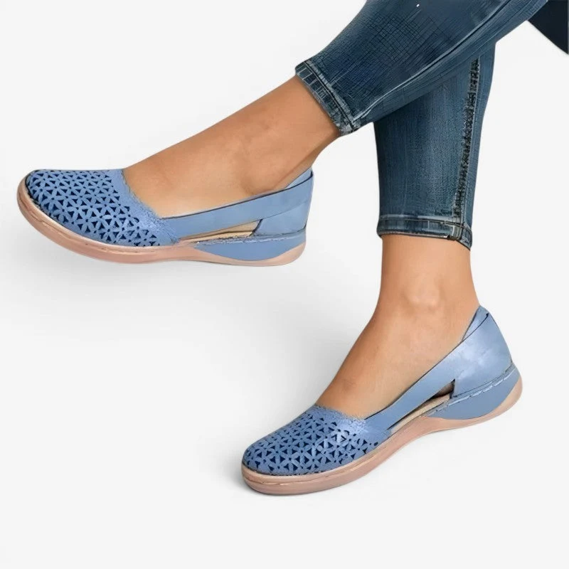 Sandales plates à enfiler pour femme