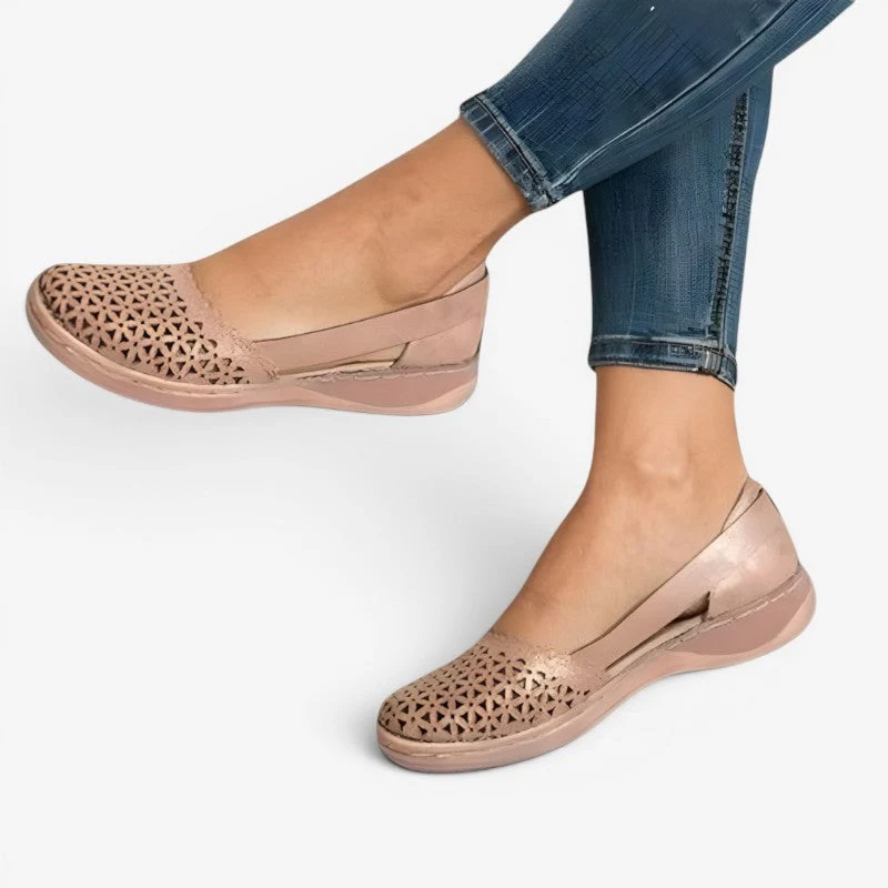 Sandales plates à enfiler pour femme