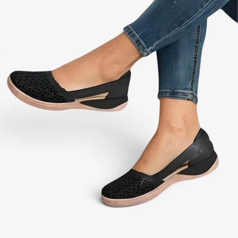 Sandales plates à enfiler pour femme