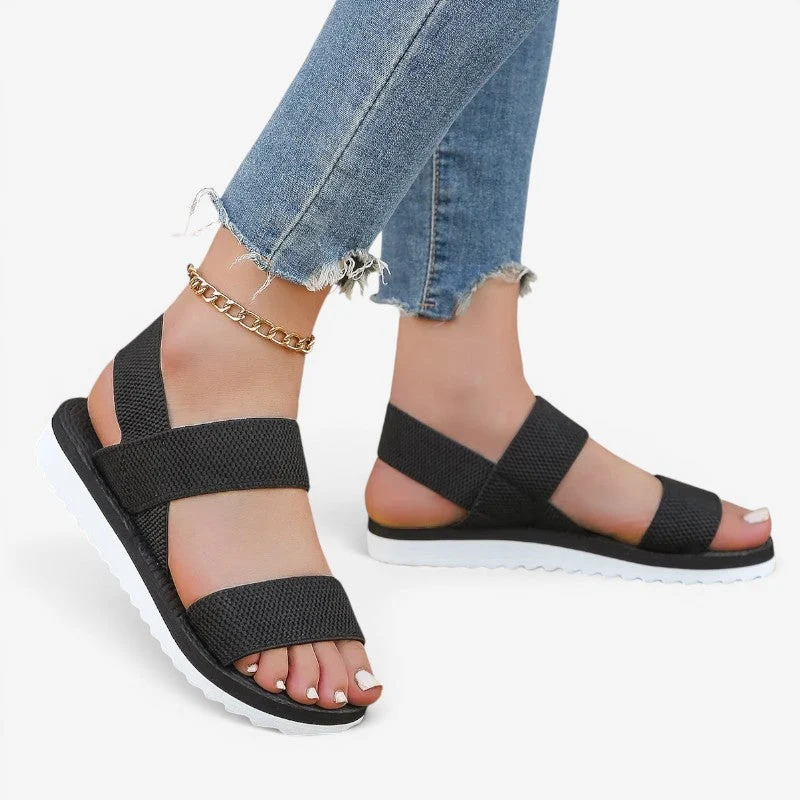Sandales slingback en maille respirante pour femme
