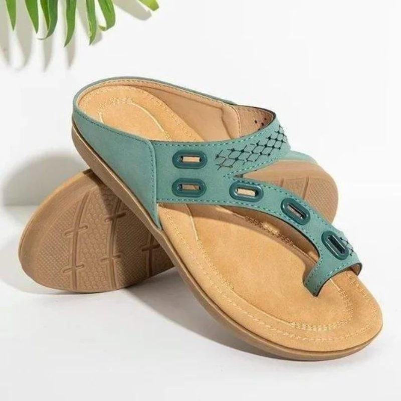 Sandales plateforme à enfiler pour femme avec anneau d’orteil