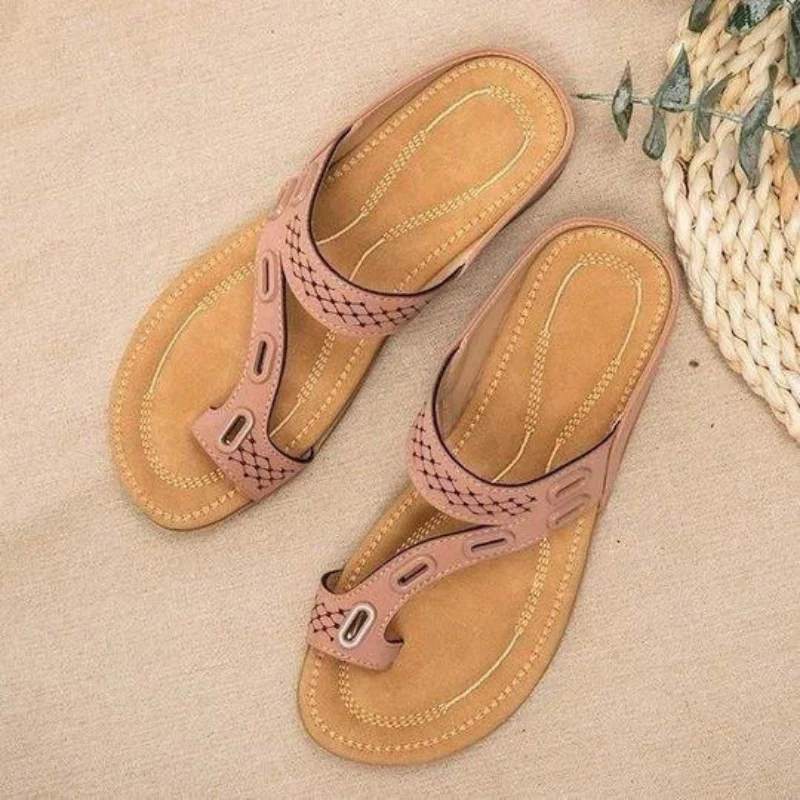 Sandales plateforme à enfiler pour femme avec anneau d’orteil
