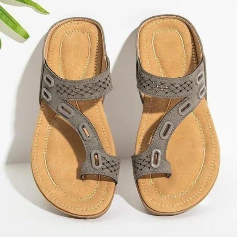 Sandales plateforme à enfiler pour femme avec anneau d’orteil