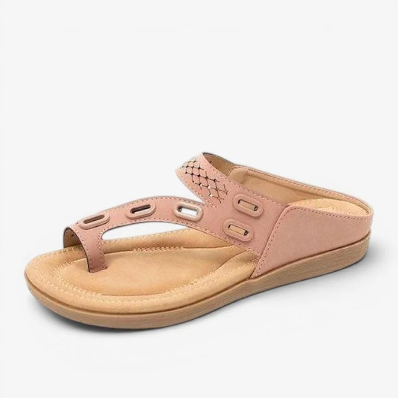 Sandales plateforme à enfiler pour femme avec anneau d’orteil