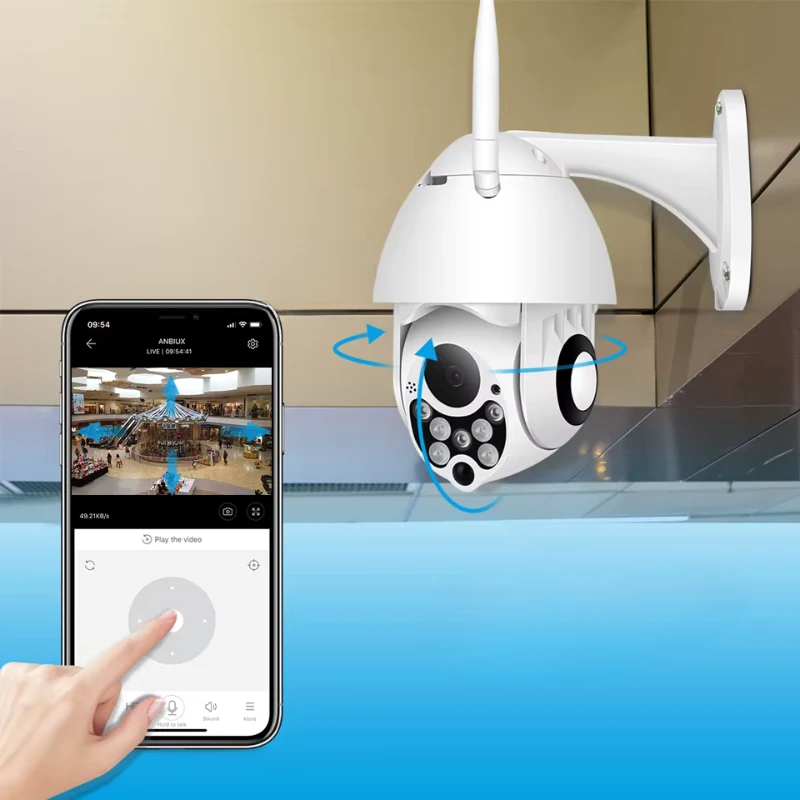 Caméra de sécurité extérieure WiFi sans fil