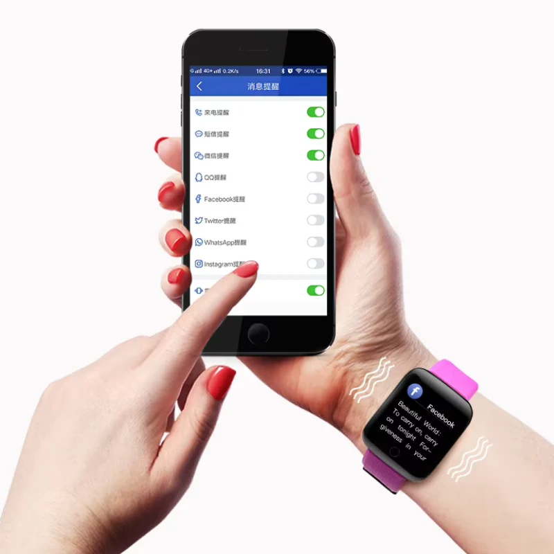 Montre connectée multifonction avec écran tactile
