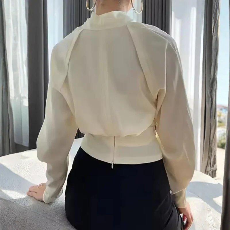 Chemisier femme à col V