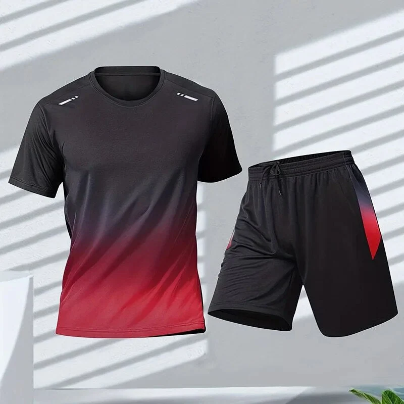 Ensemble de sport 2 pièces pour homme avec t-shirt et short