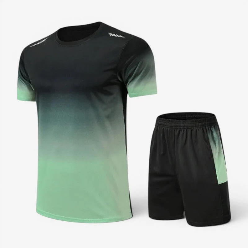 Ensemble de sport 2 pièces pour homme avec t-shirt et short