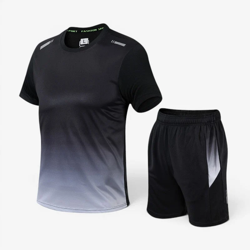 Ensemble de sport 2 pièces pour homme avec t-shirt et short