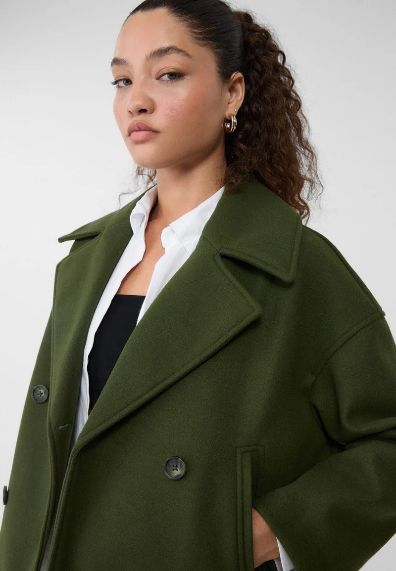 Manteau court classique intemporel pour femmes