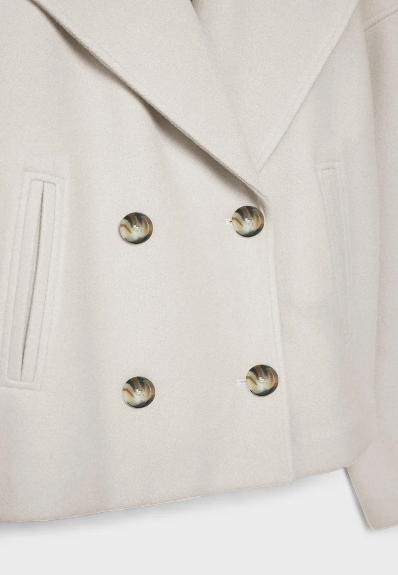 Manteau court classique intemporel pour femmes