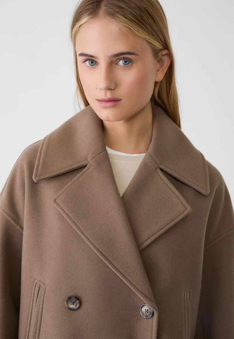 Manteau court classique intemporel pour femmes