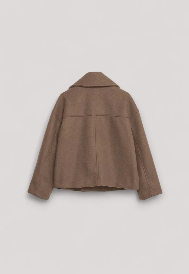 Manteau court classique intemporel pour femmes
