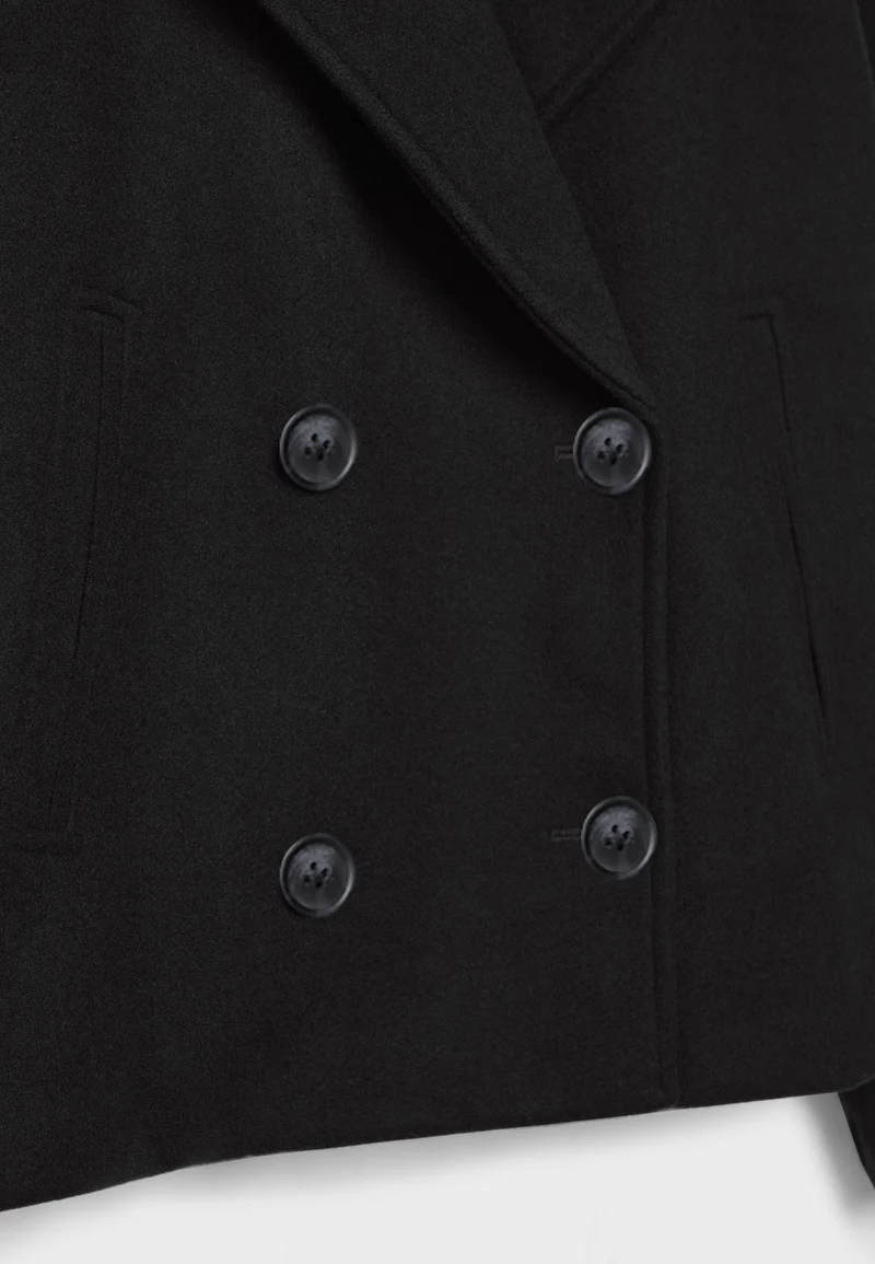 Manteau court classique intemporel pour femmes
