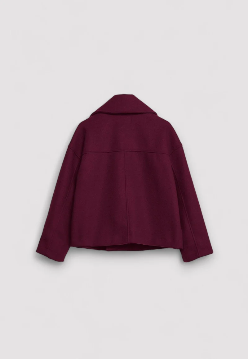 Manteau court classique intemporel pour femmes