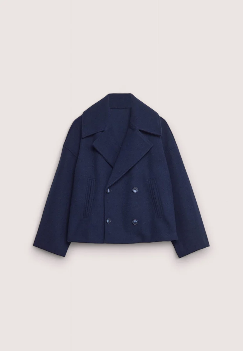 Manteau court classique intemporel pour femmes
