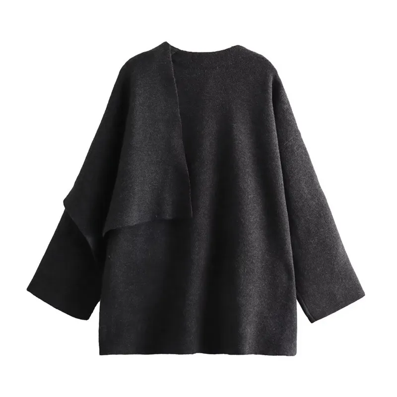 Manteau d'hiver superposé et confortable pour femmes