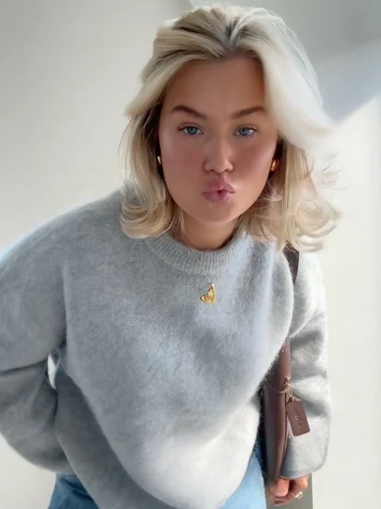 Pull en maille Mohair doux et confortable