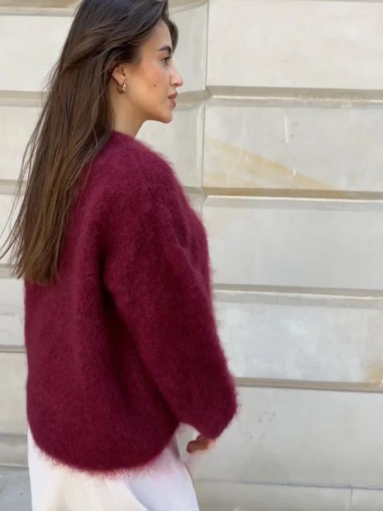 Pull en maille Mohair doux et confortable