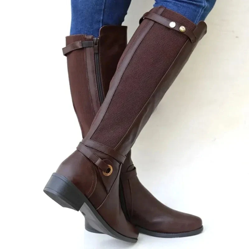 Étienne | Bottes en cuir à talon épais