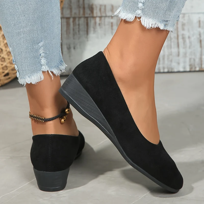 Éliane | Ballerines confortables à talon compensé