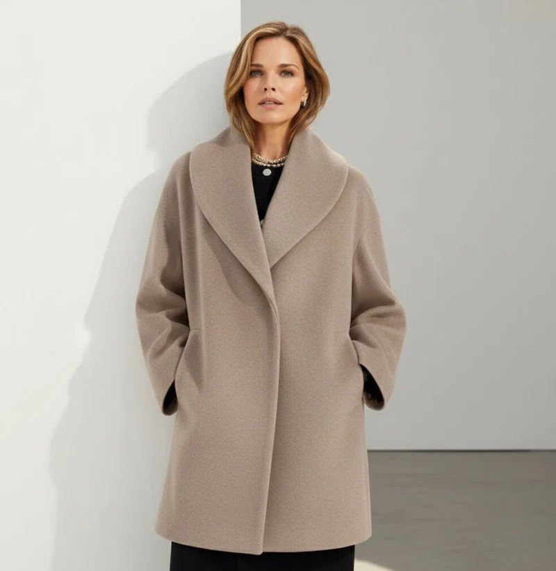 Élyane | Manteau cocon chic, chaleur douce & élégance naturelle