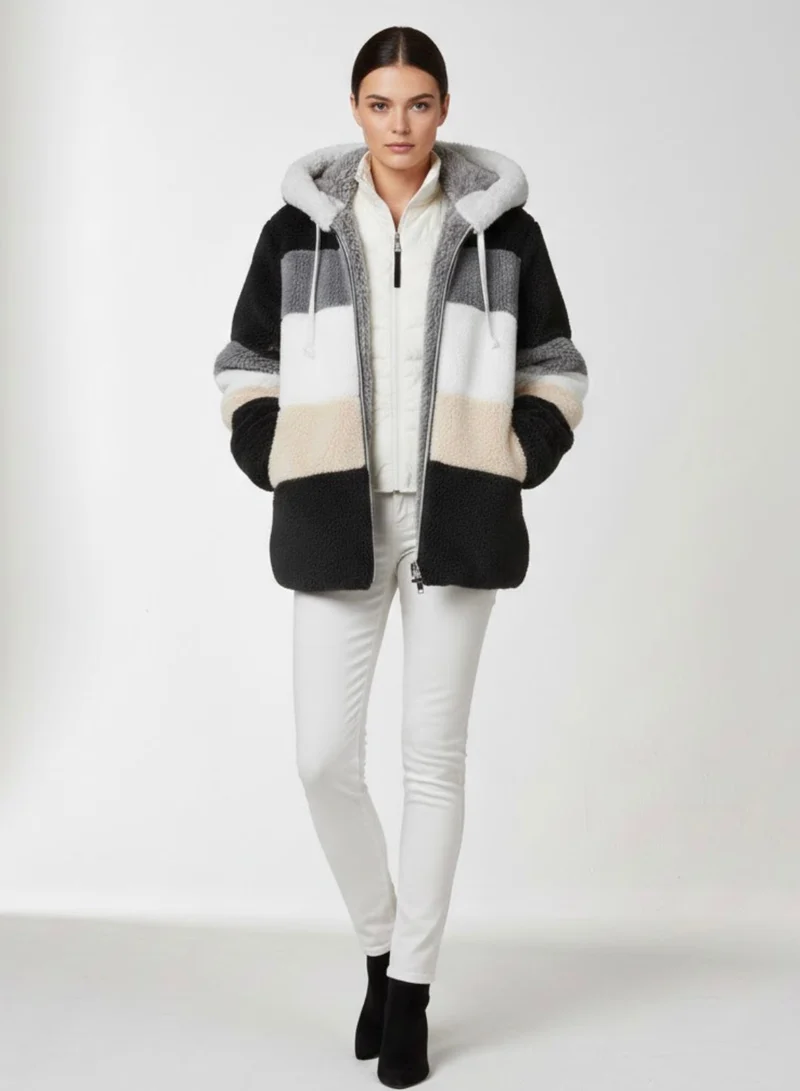 Aléana | La veste d’hiver élégante et chaude avec capuche et fermeture éclair
