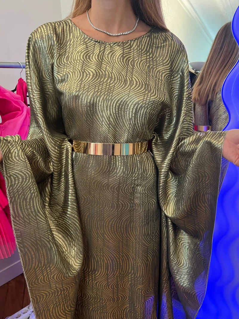 Robe Dalida dorée