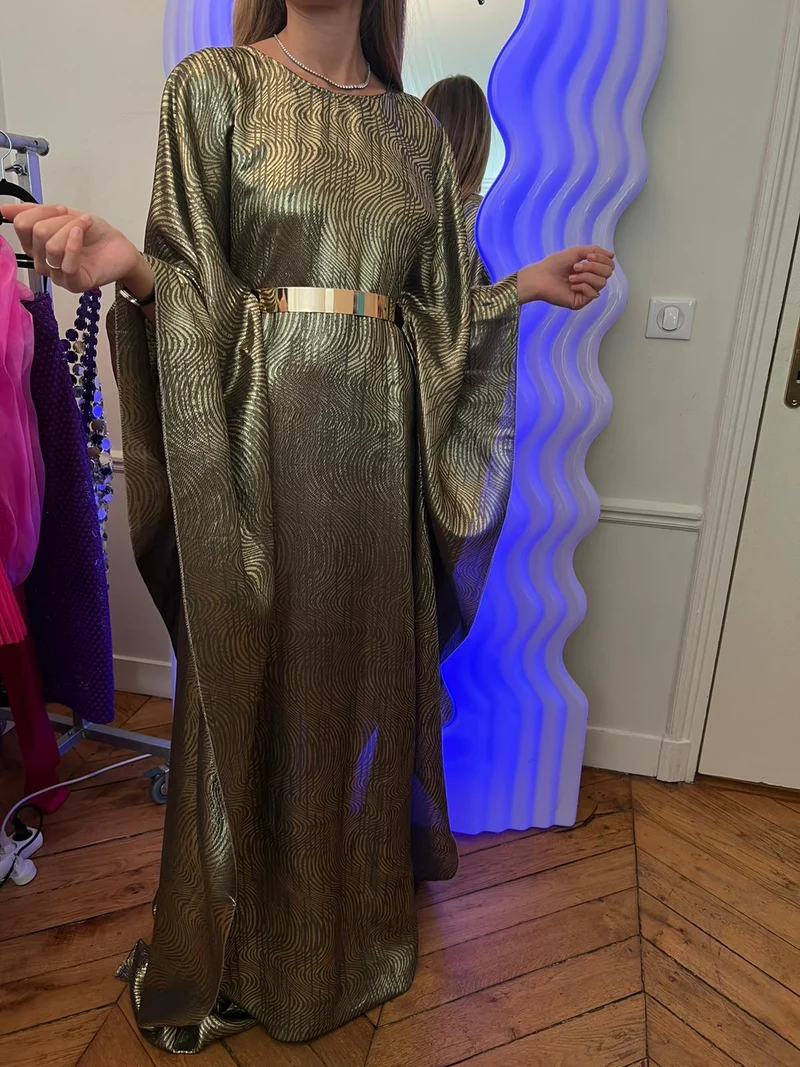 Robe Dalida dorée