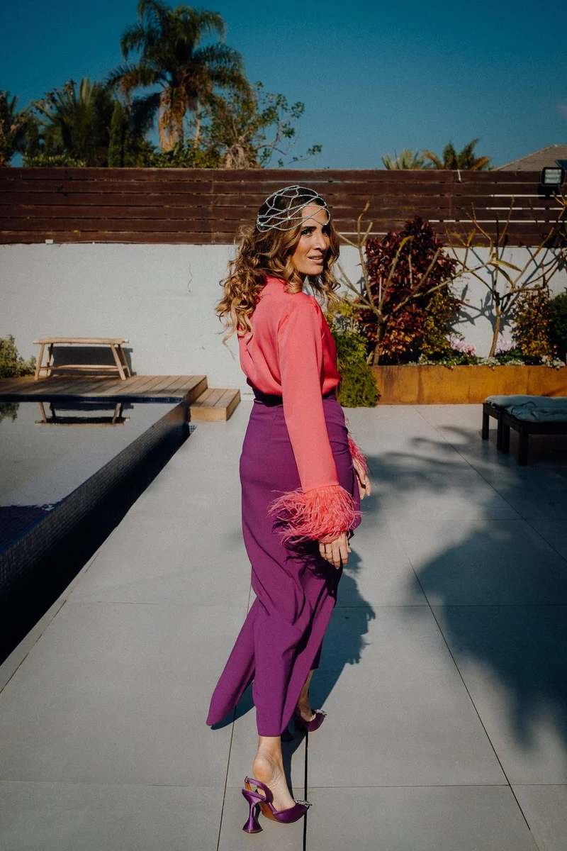 Jupe Estelle violette