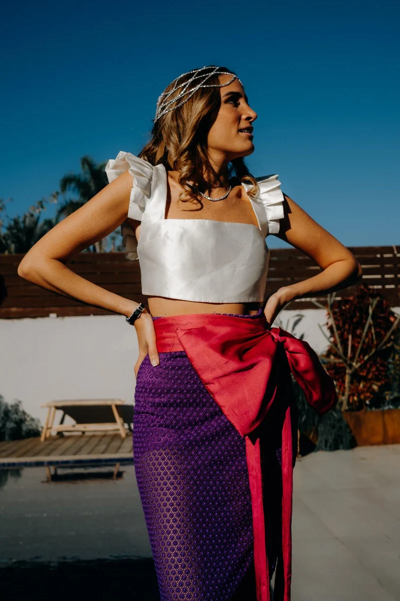 Jupe Olivia violette