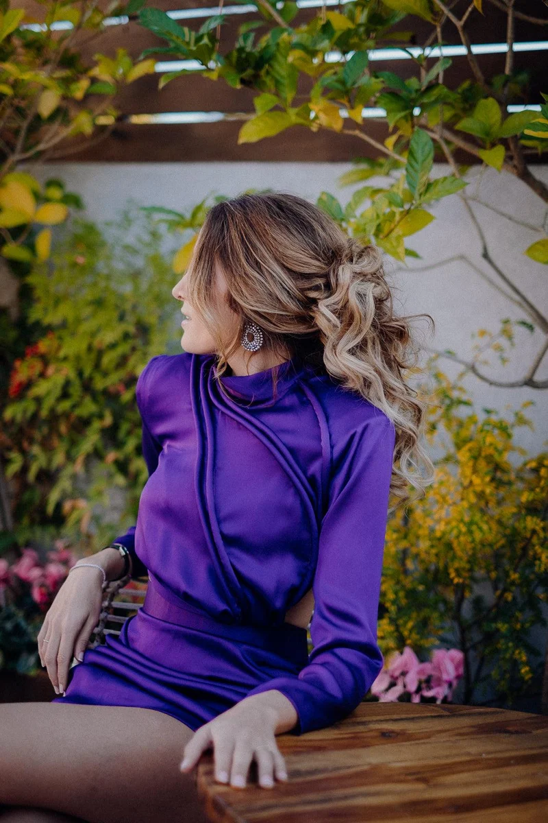 Robe Serena violette