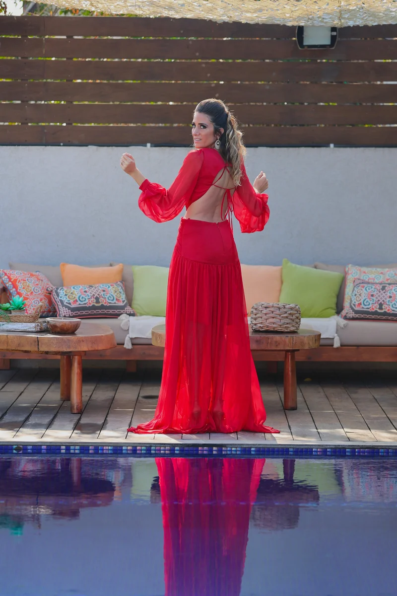 Robe Alila rouge corail