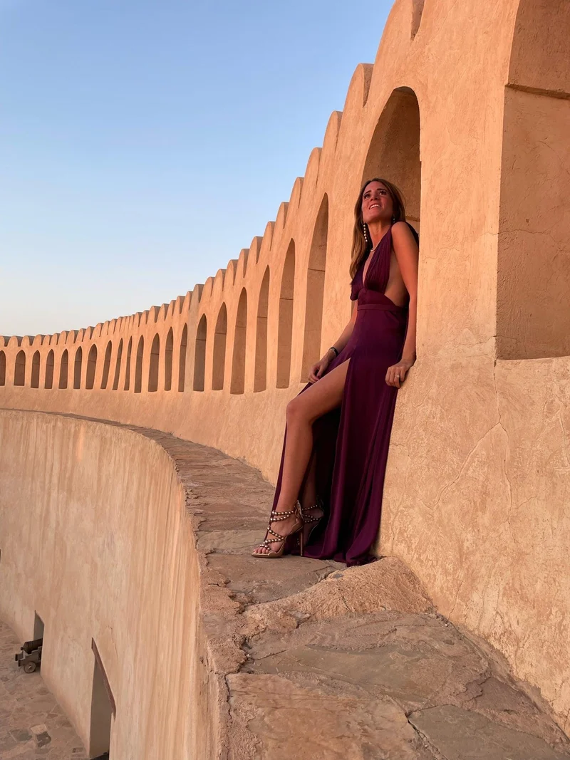 Robe Salah bordeaux