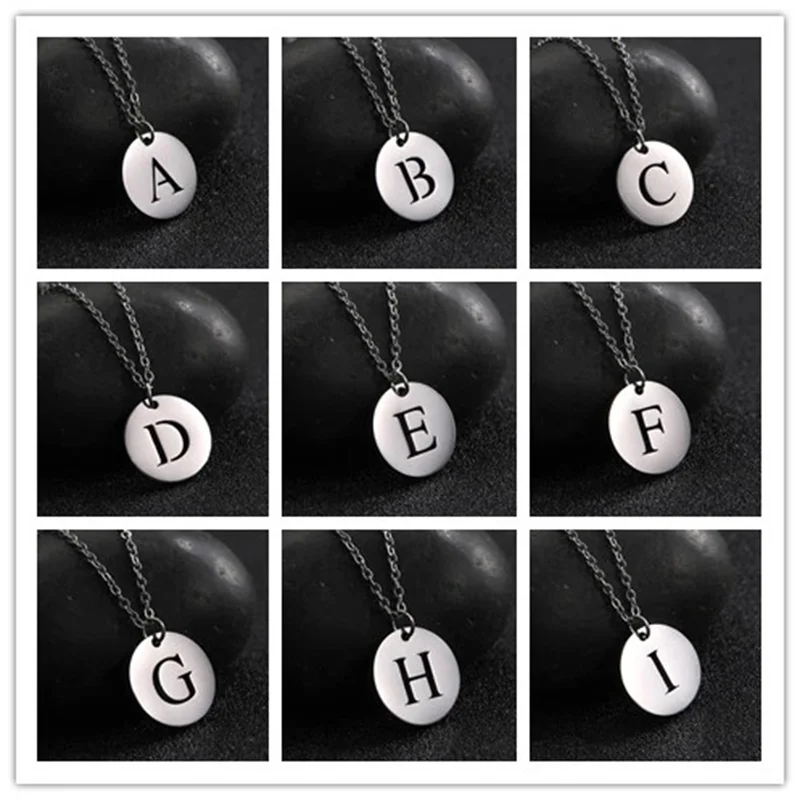 Collier Pendentif Lettre en Or Élégant
