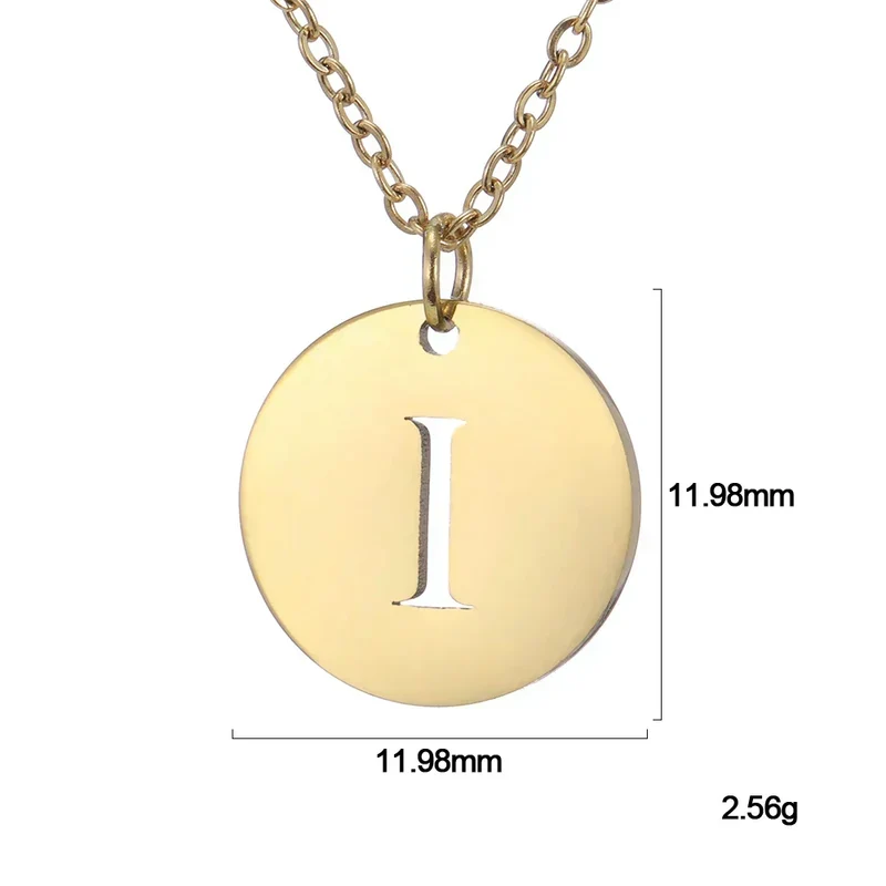 Collier Pendentif Lettre en Or Élégant