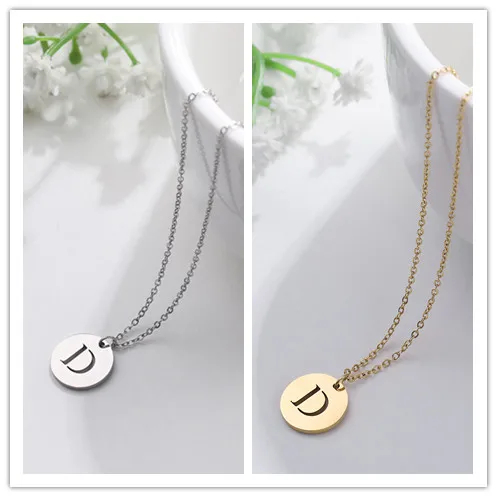 Collier Pendentif Lettre en Or Élégant