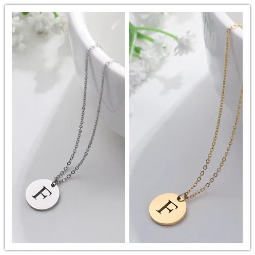 Collier Pendentif Lettre en Or Élégant