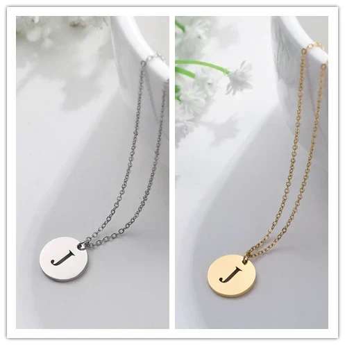 Collier Pendentif Lettre en Or Élégant